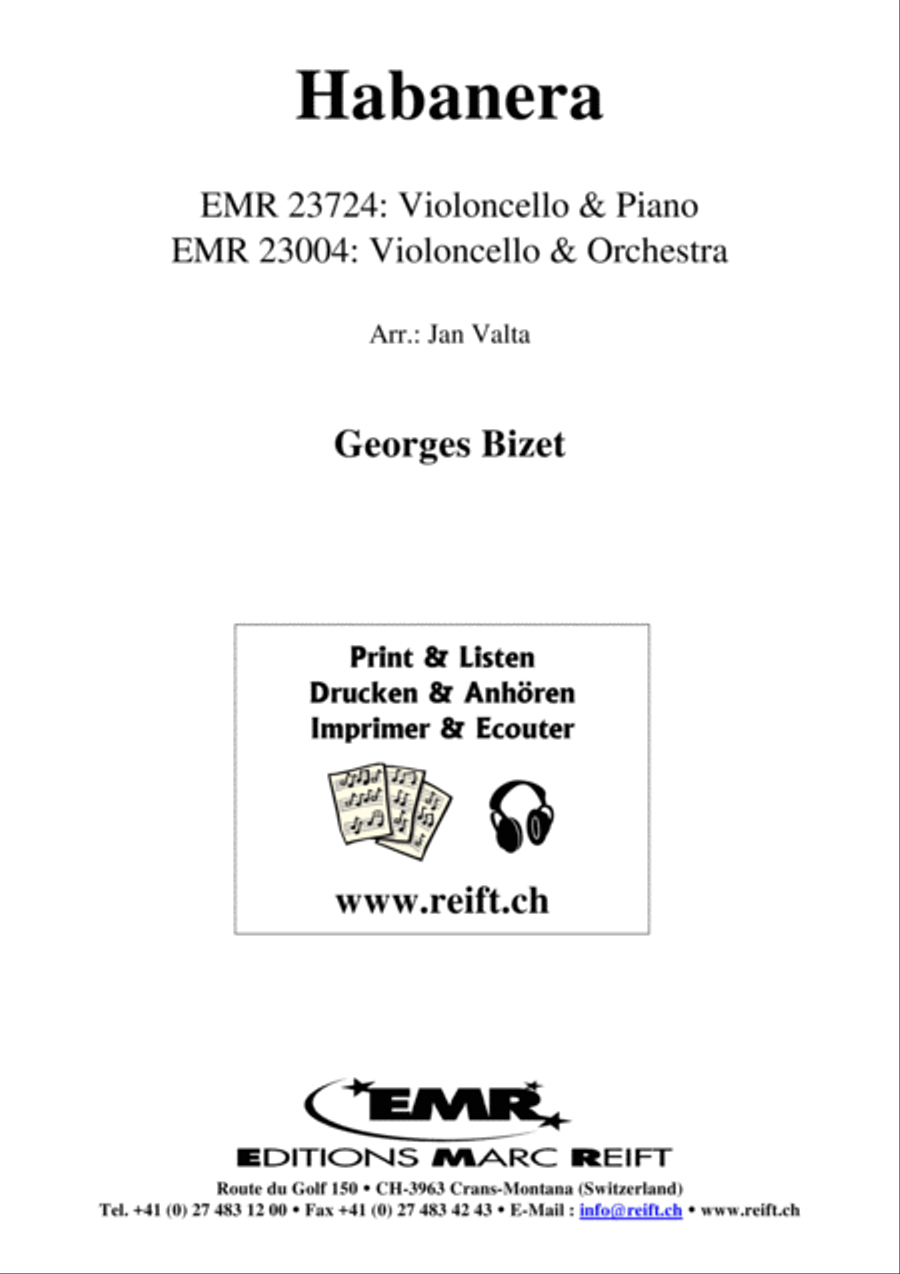 Habanera Piano Accompaniment scores gallery preview page 2