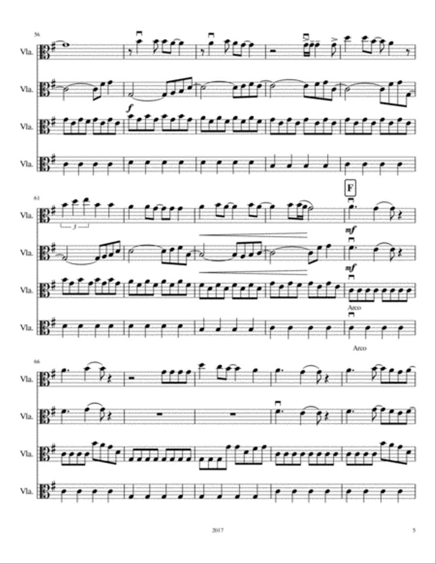 Don't Stop Believin' Viola Solo scores gallery preview page 5