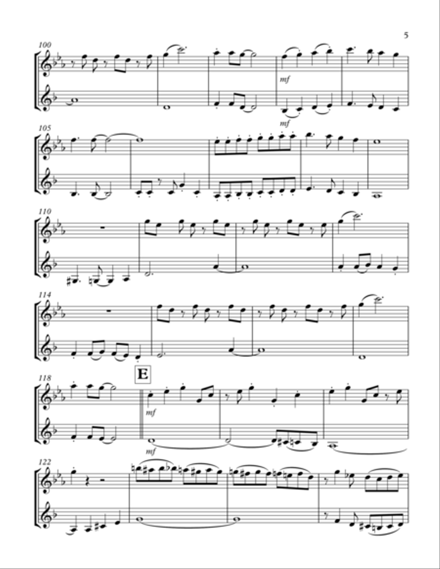 Puttin' On The Ritz Woodwind Duet scores gallery preview page 5
