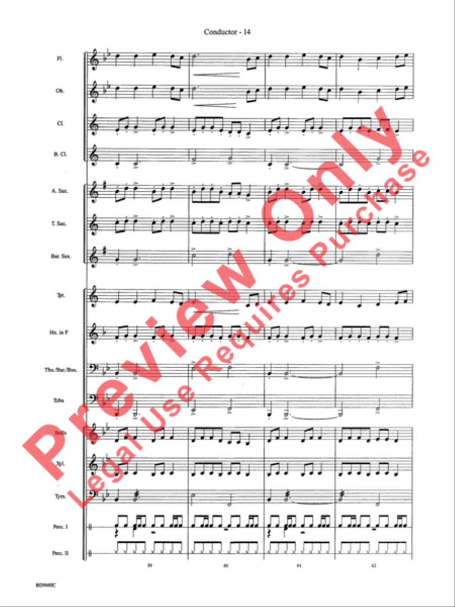 Declaration and Dance Concert Band scores gallery preview page 16