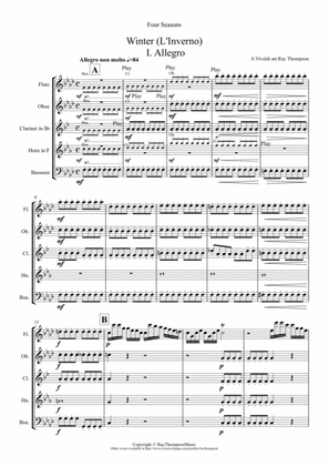 Vivaldi: The Four Seasons (Le quattro stagioni) Concerto No. 4 in F minor, Op. 8, RV 297, "L'inverno