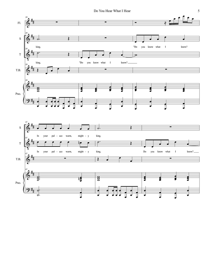 Do You Hear What I Hear 2-Part scores gallery preview page 5
