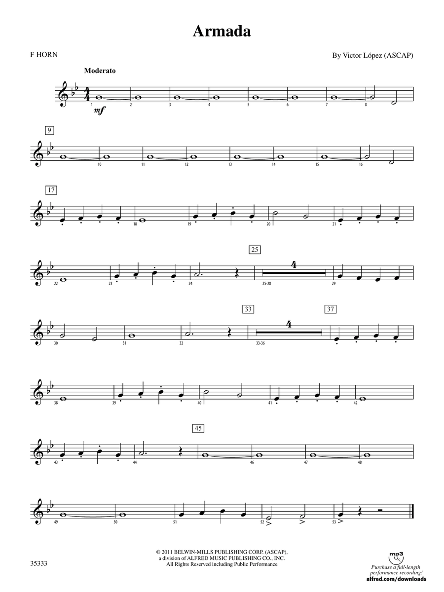 Armada: 1st F Horn