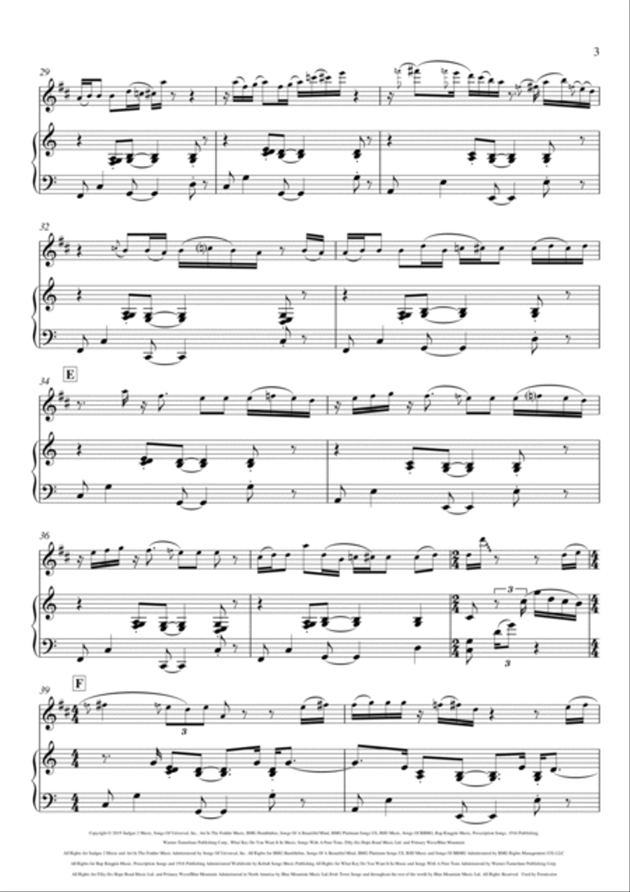 Memories Tenor Saxophone scores gallery preview page 3