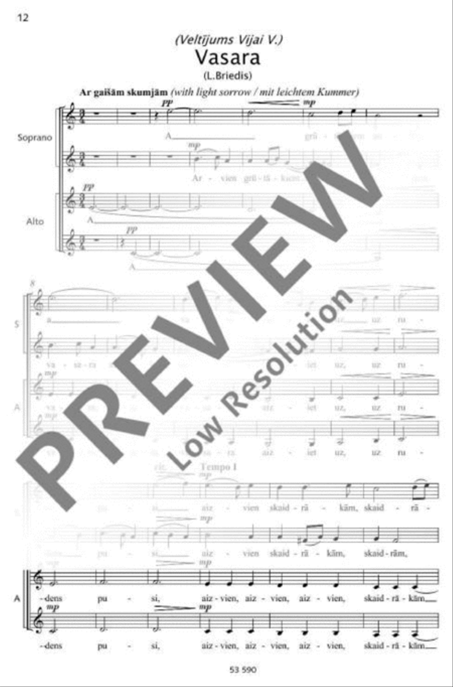 Skumjas Skumjas Women's Choir scores gallery preview page 13