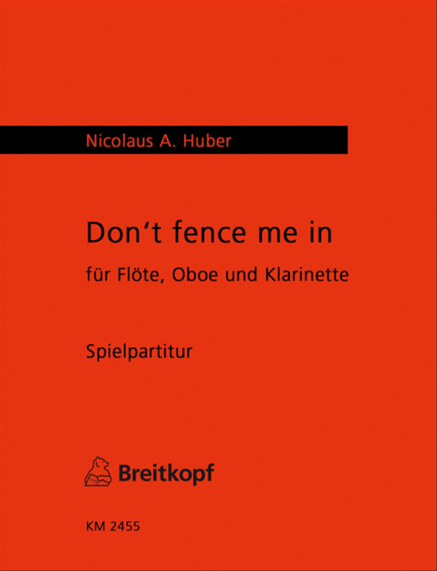 Don't fence me in Oboe scores gallery preview page 1