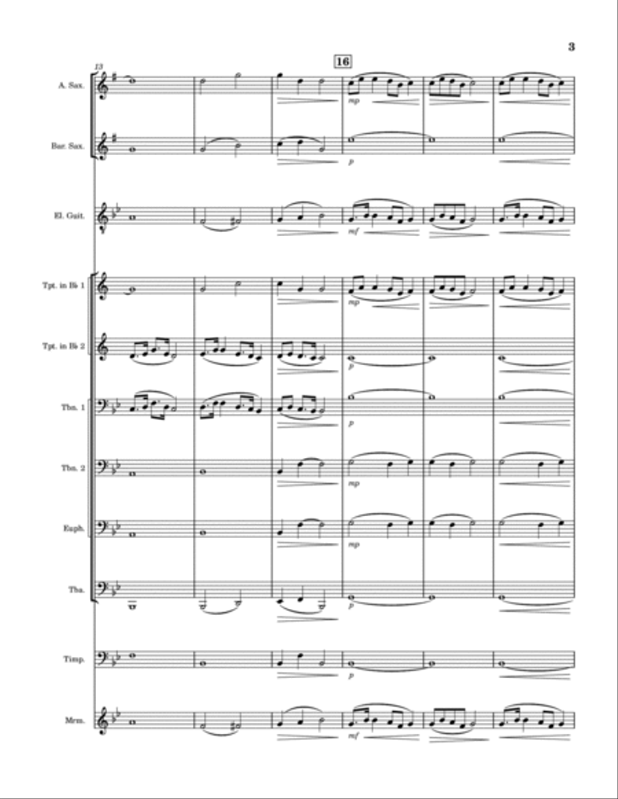 Classics Medley Baritone Saxophone scores gallery preview page 3