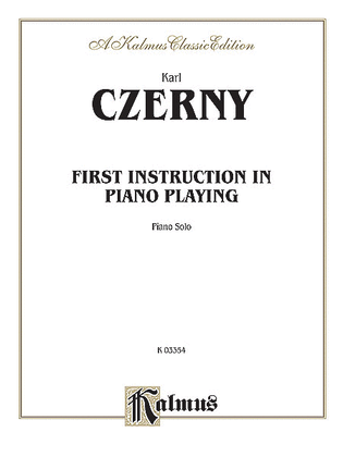 Book cover for First Instruction in Piano Playing