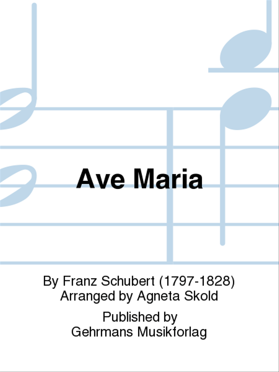Ave Maria 3-Part scores gallery preview page 1