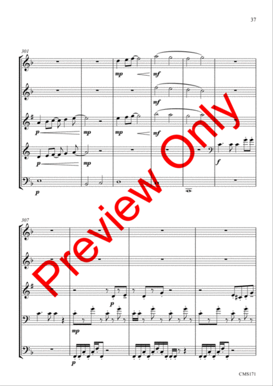 Queen Medley Fantasy Queen Medley Fantasy Woodwind Quintet scores gallery preview page 40