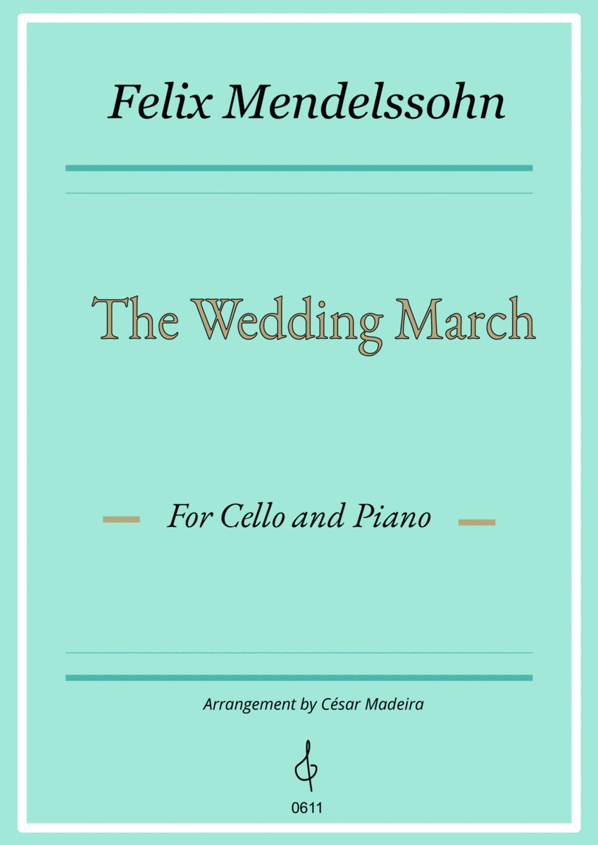 The Wedding March - Cello and Piano (Full Score) image number null
