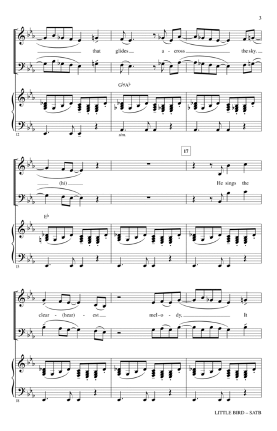 Little Bird Little Bird 4-Part scores gallery preview page 2
