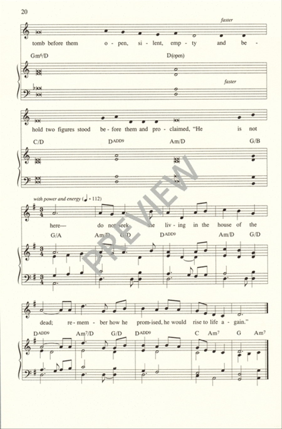 In the Morning I Will Sing Unison Choir scores gallery preview page 22