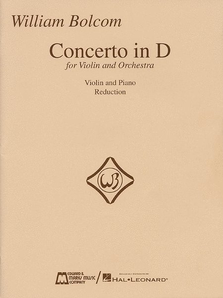 Concerto In D for Violin - Violin/Piano