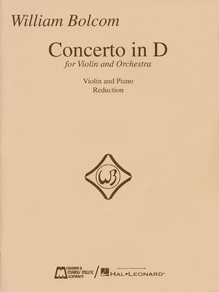 Book cover for Concerto in D for Violin and Orchestra