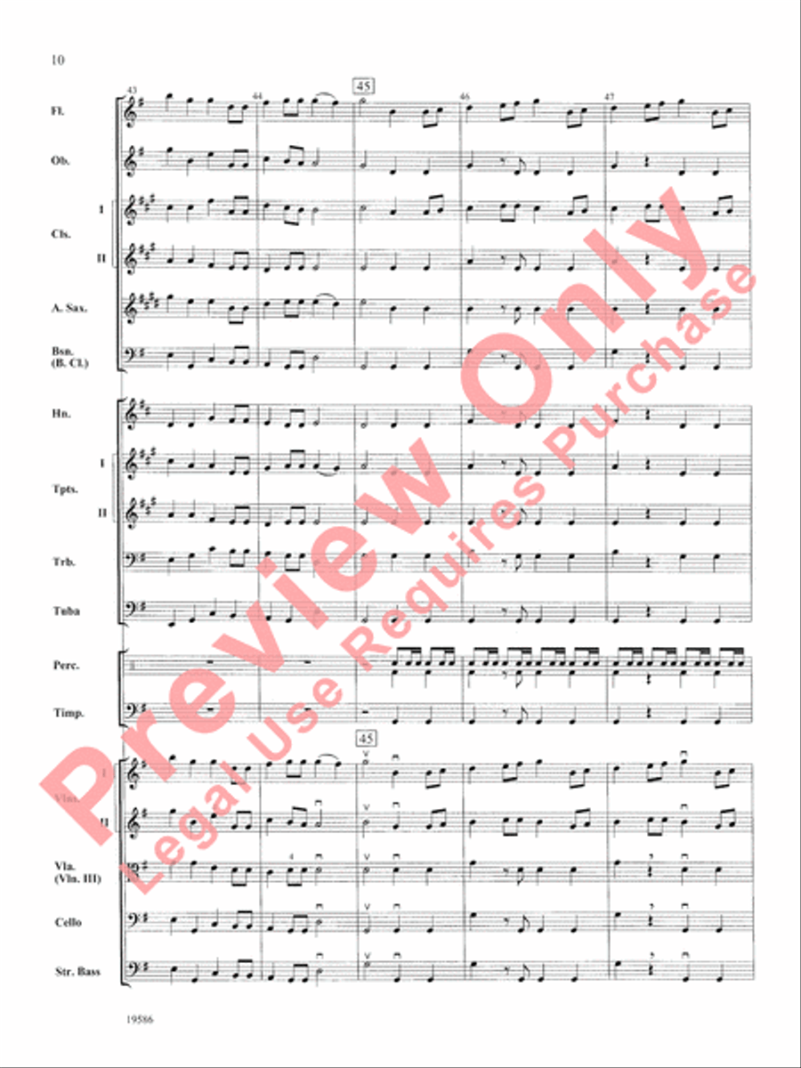 Hallelujah Chorus Full Orchestra scores gallery preview page 11