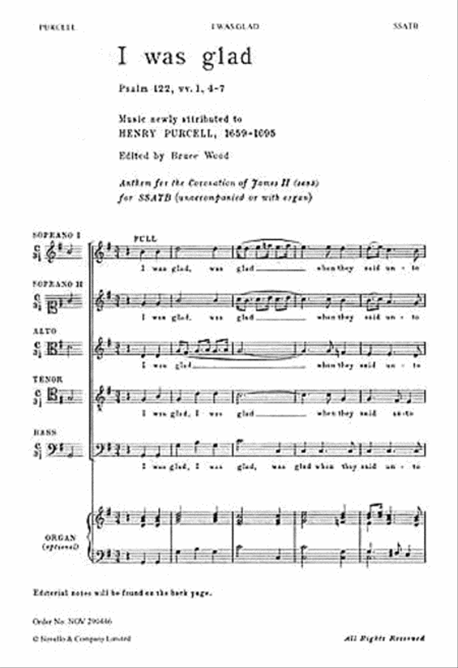I Was Glad I Was Glad SSATB scores gallery preview page 1