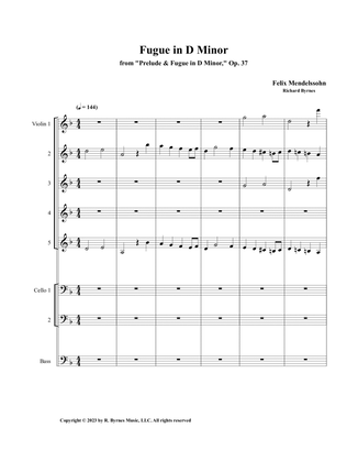 Mendelssohn - Fugue in D Minor, Op. 37 (String Orchestra)