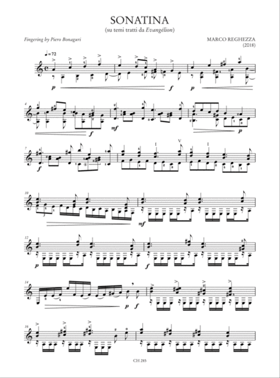 Homage to Castelnuovo-Tedesco. An Anthology of Contemporary Music for Guitar (Ferruggiara, Mandonico, Reghezza, Simoni, Spazzoli, Ugoletti) Acoustic Guitar scores gallery preview page 4