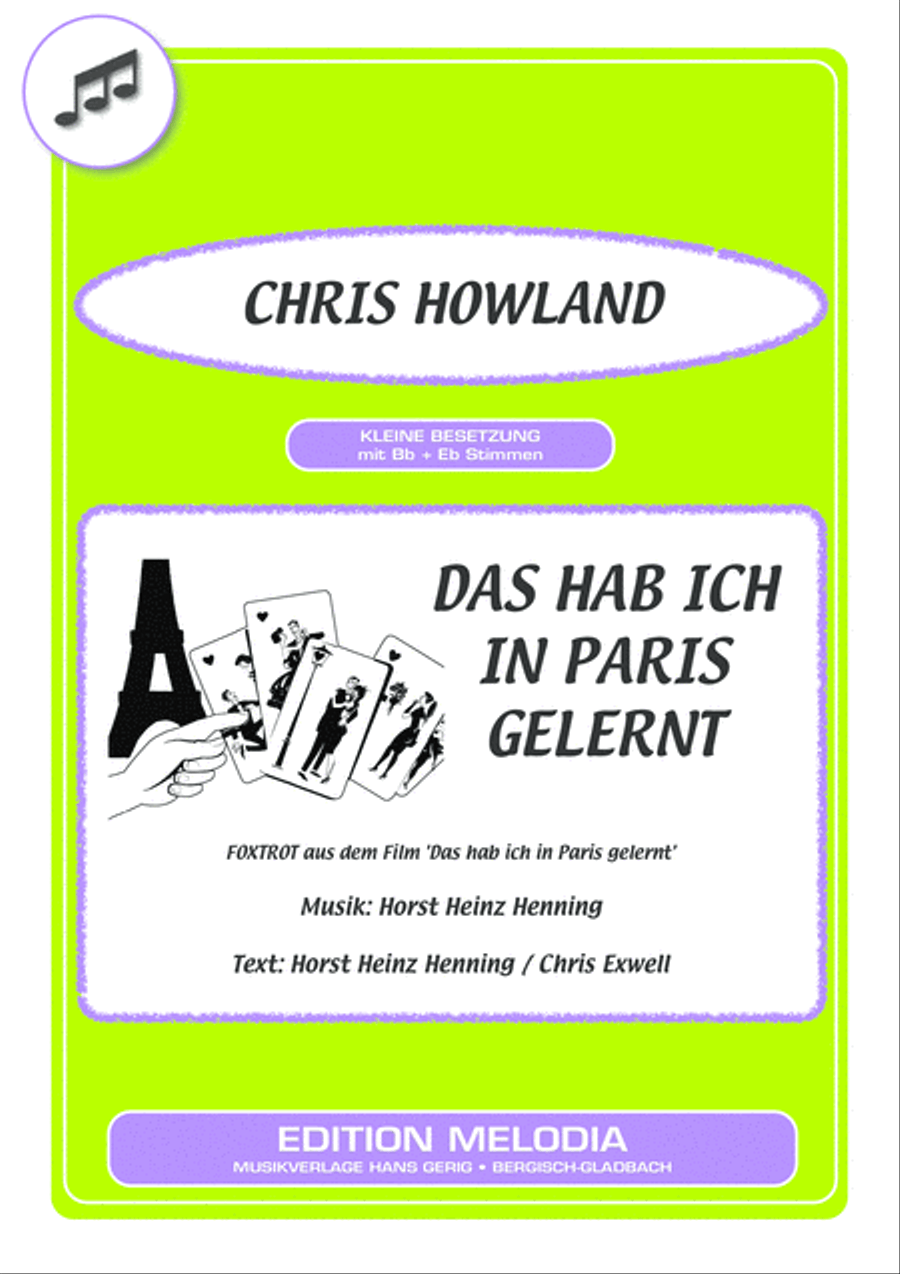 Das hab ich in Paris gelernt Voice scores gallery preview page 1