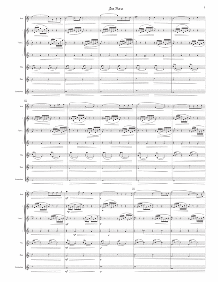 AVE MARIA - Bach/Gounod (for Flute Choir) image number null