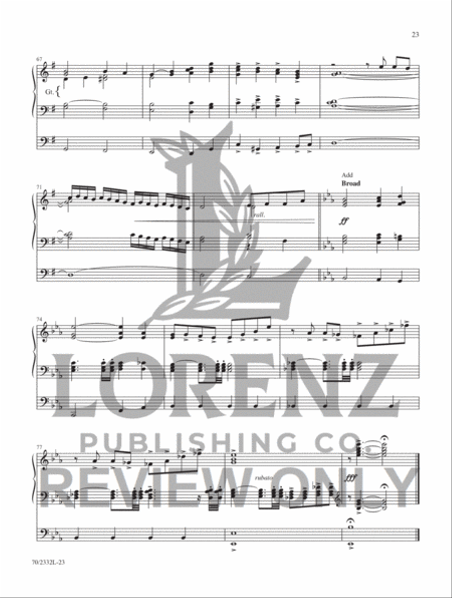 Like a River Glorious Organ Solo scores gallery preview page 17