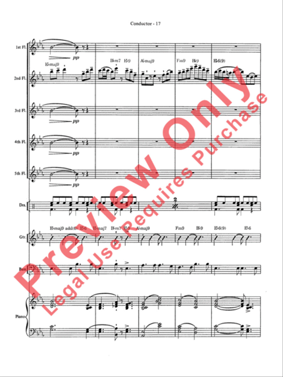 Over the Rainbow Flute Choir scores gallery preview page 18