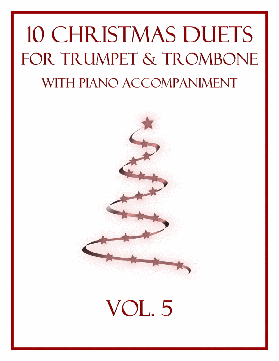 10 Christmas Duets for Trumpet and Trombone with Piano Accompaniment (Vol. 5) image number null