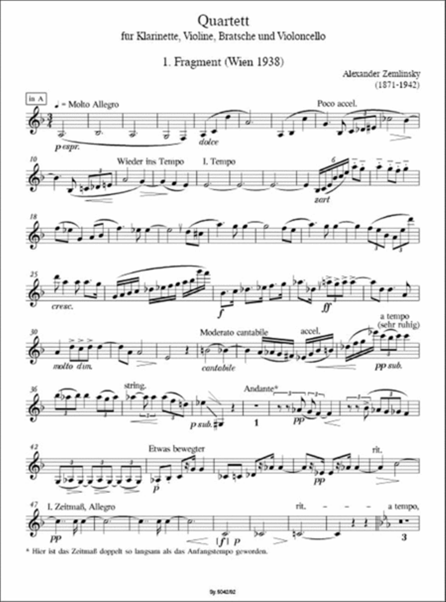 Quartett (2 Fragmente) 1938-1939 String Orchestra scores gallery preview page 2