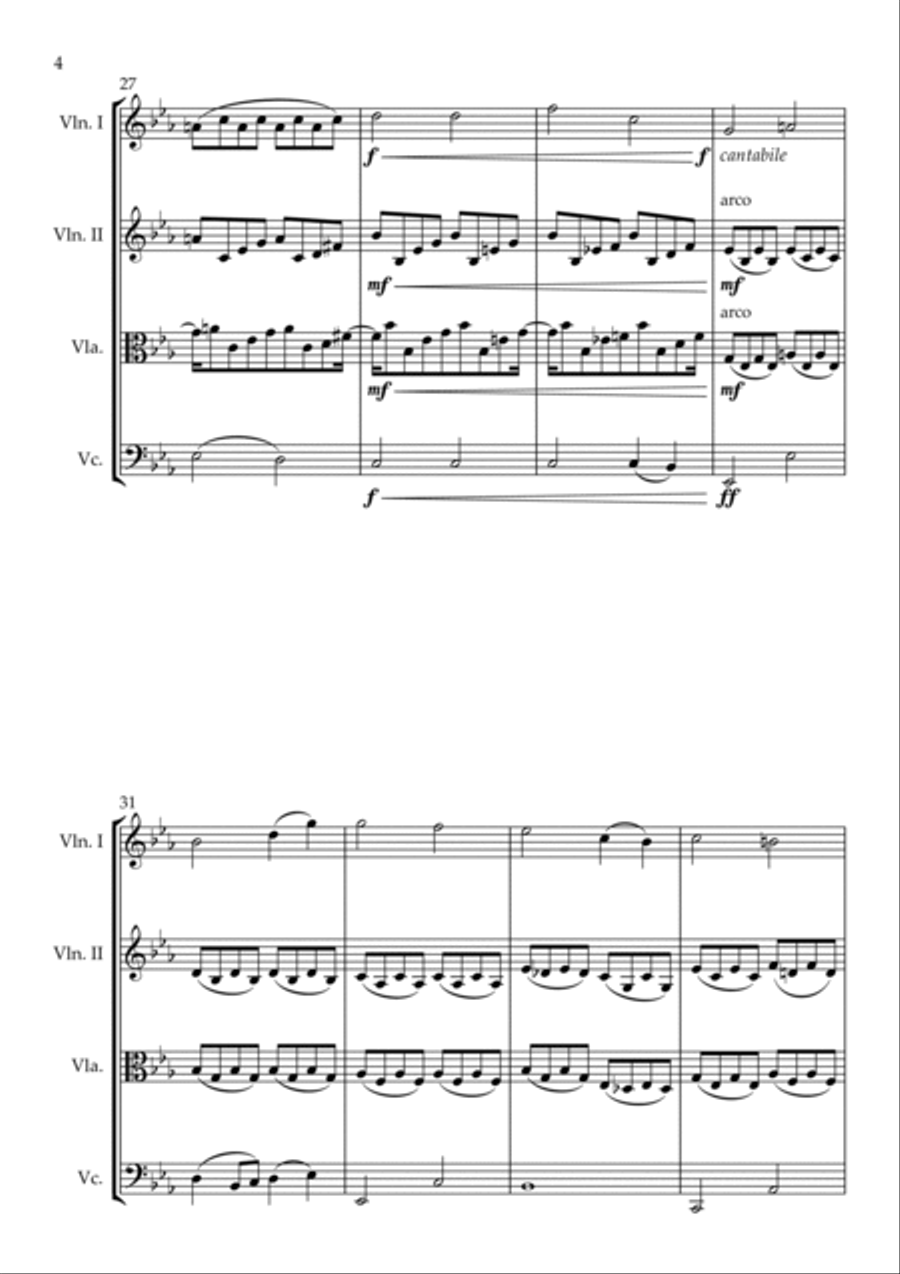 Over The Rainbow Over The Rainbow String Quartet scores gallery preview page 4