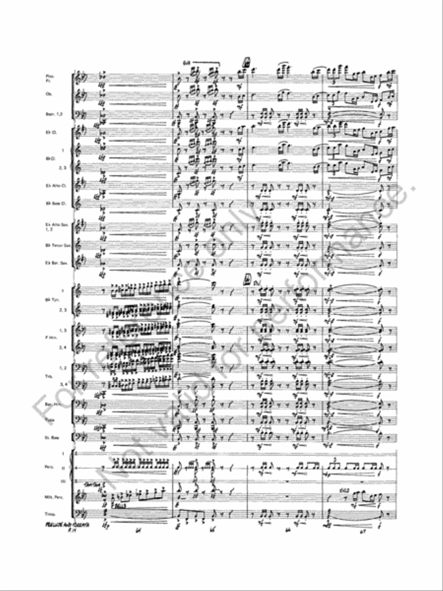 Prelude And Toccata Concert Band scores gallery preview page 15