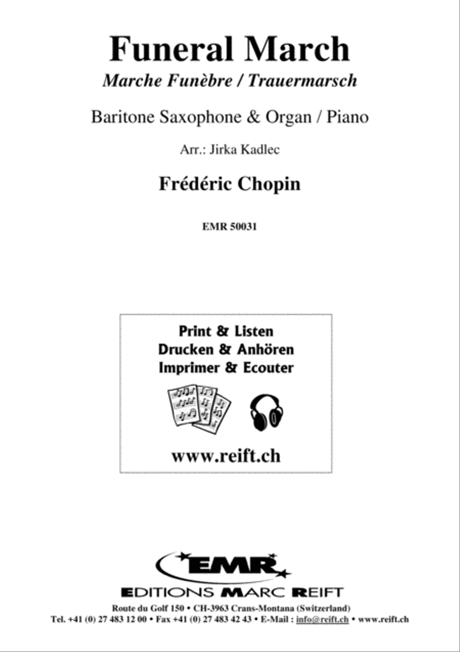 Funeral March Baritone Saxophone scores gallery preview page 2