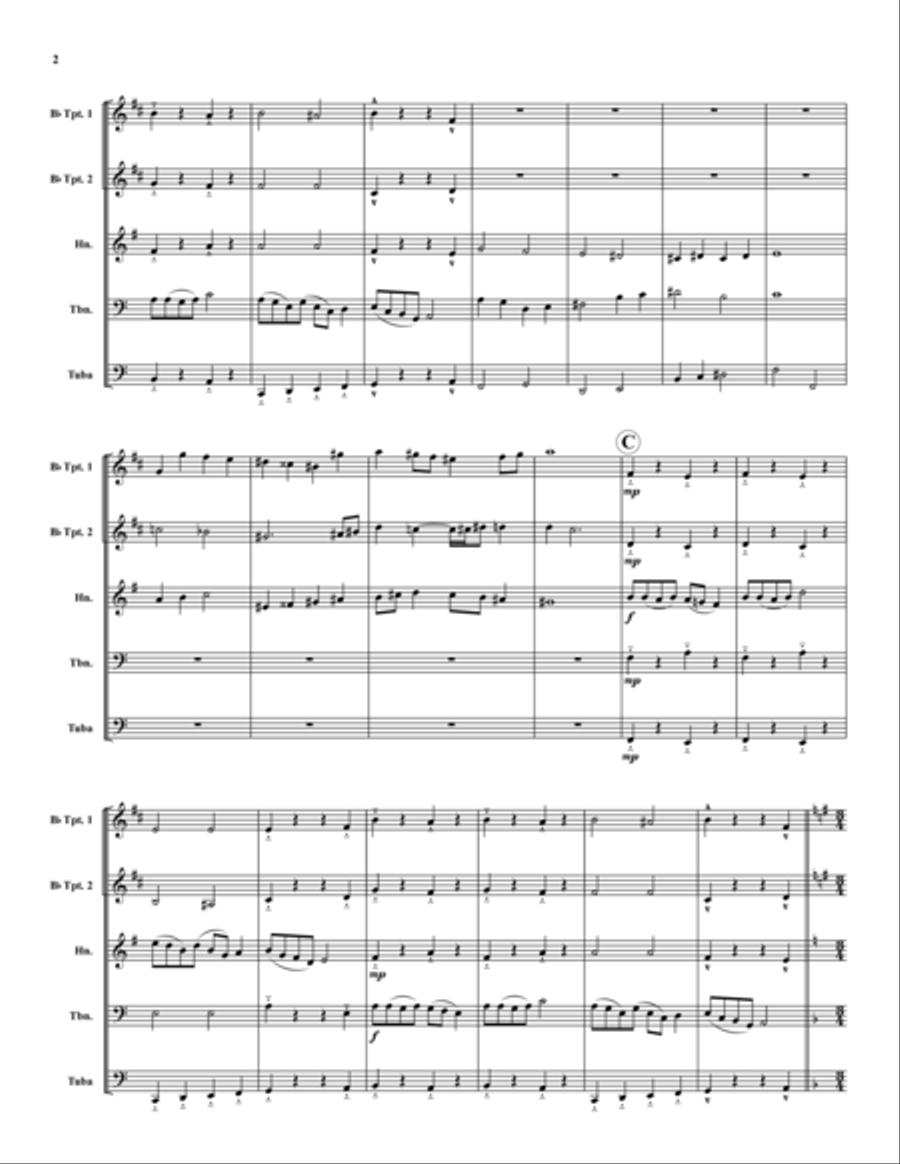 Scherzo Scherzo Brass Quintet scores gallery preview page 2