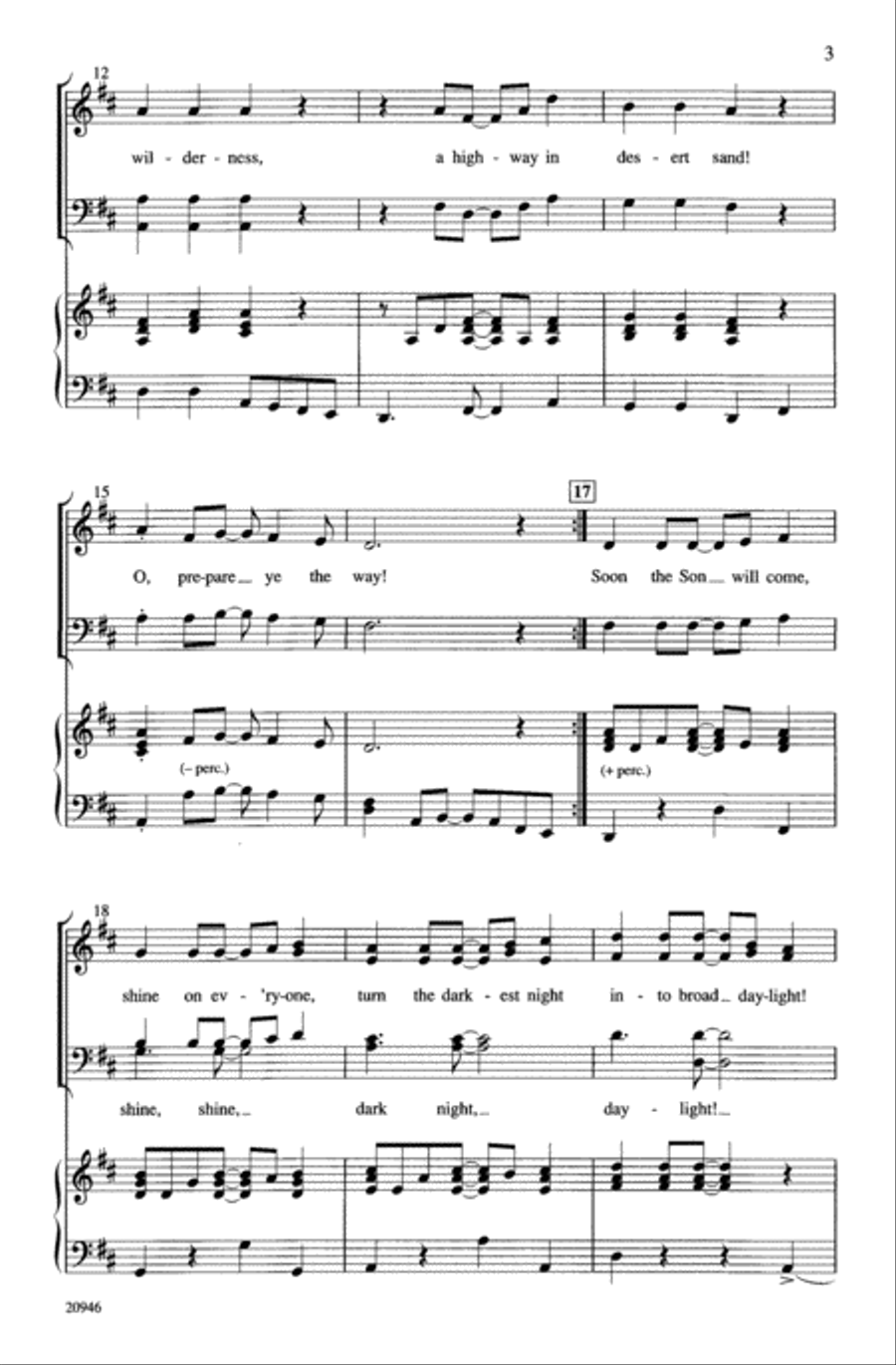 Prepare Ye! 4-Part scores gallery preview page 3