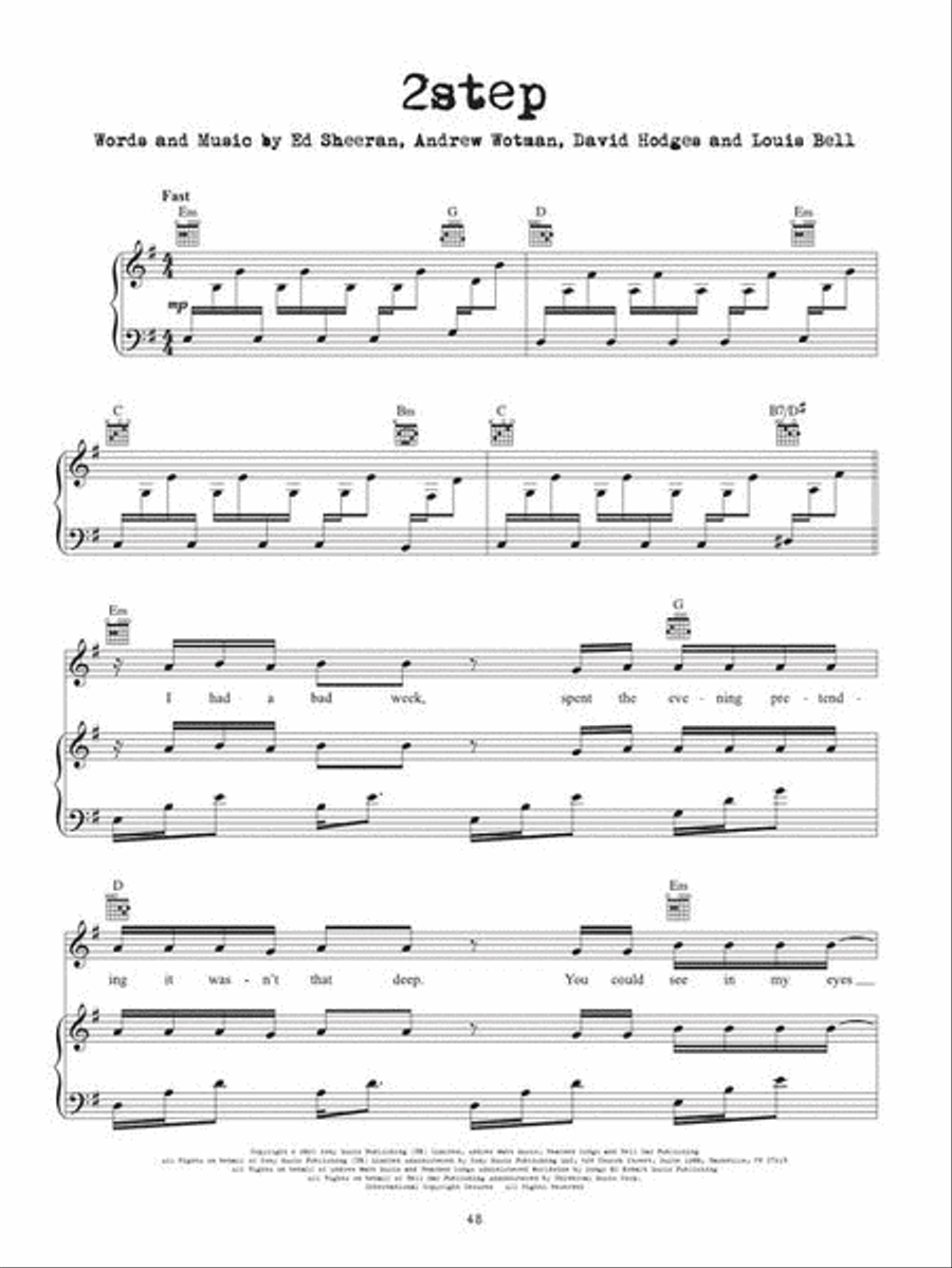 Ed Sheeran – Equals Piano, Vocal, Guitar scores gallery preview page 5