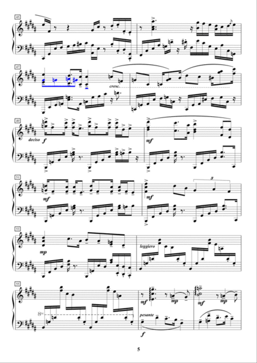 Perspectives on Healing: for solo piano Piano Solo scores gallery preview page 5