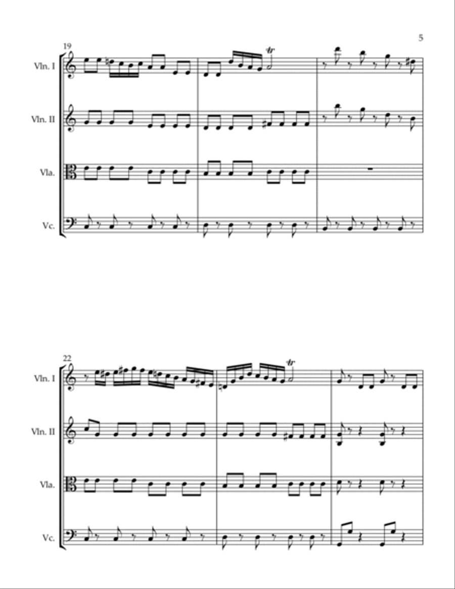 Spiritoso String Quartet scores gallery preview page 5