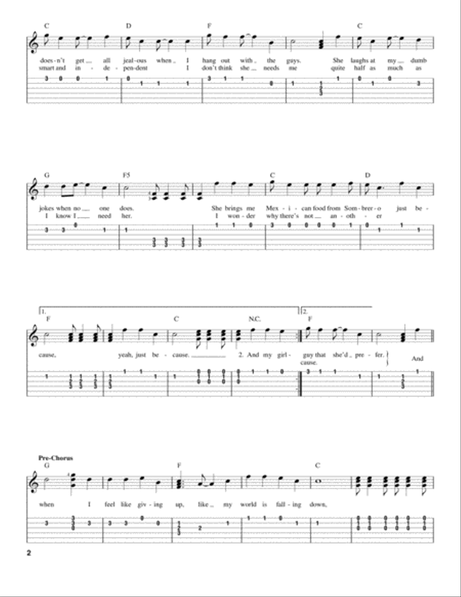 Josie Josie Acoustic Guitar scores gallery preview page 2