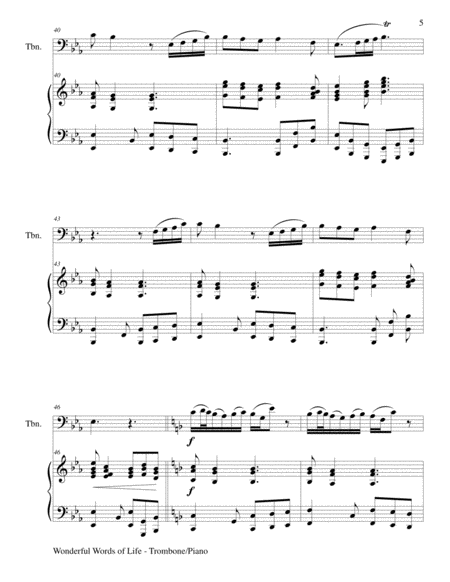 3 HYMNS OF ENCOURAGEMENT (for Trombone and Piano with Score/Parts) image number null