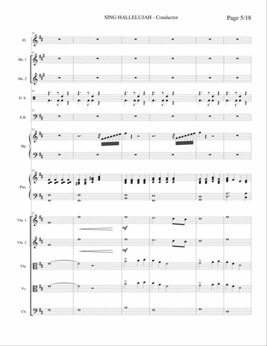 Maranatha Music Praise 1 Sing Hallelujah (Instrumental) SCORE Full Orchestra scores gallery preview page 6