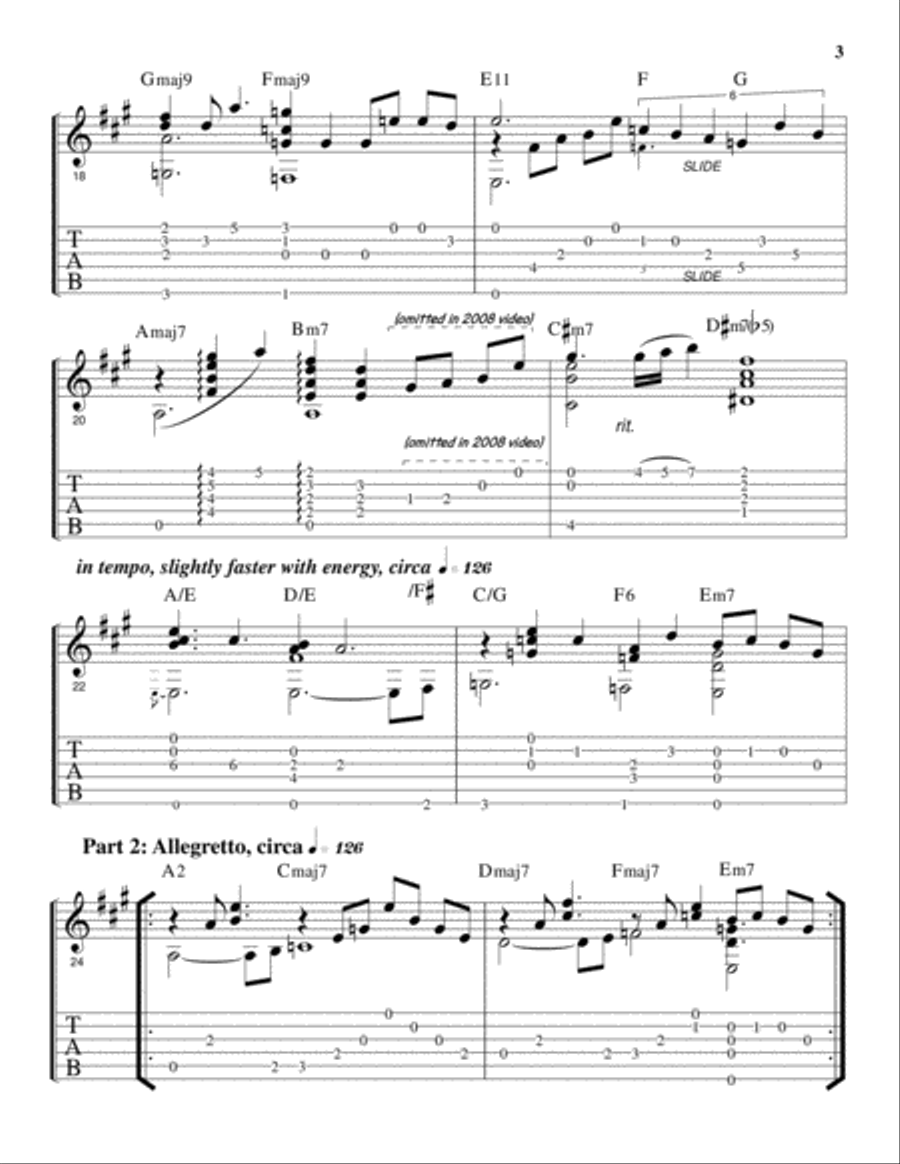 Seven Sunflowers Electric Guitar scores gallery preview page 4