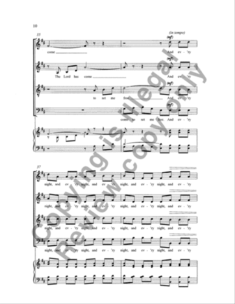 Every Night (When the Sun Goes Down) 4-Part scores gallery preview page 26