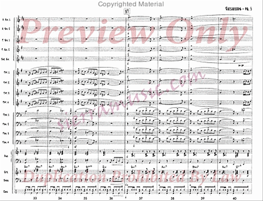 Recuerdos (Edited) Jazz Ensemble scores gallery preview page 6
