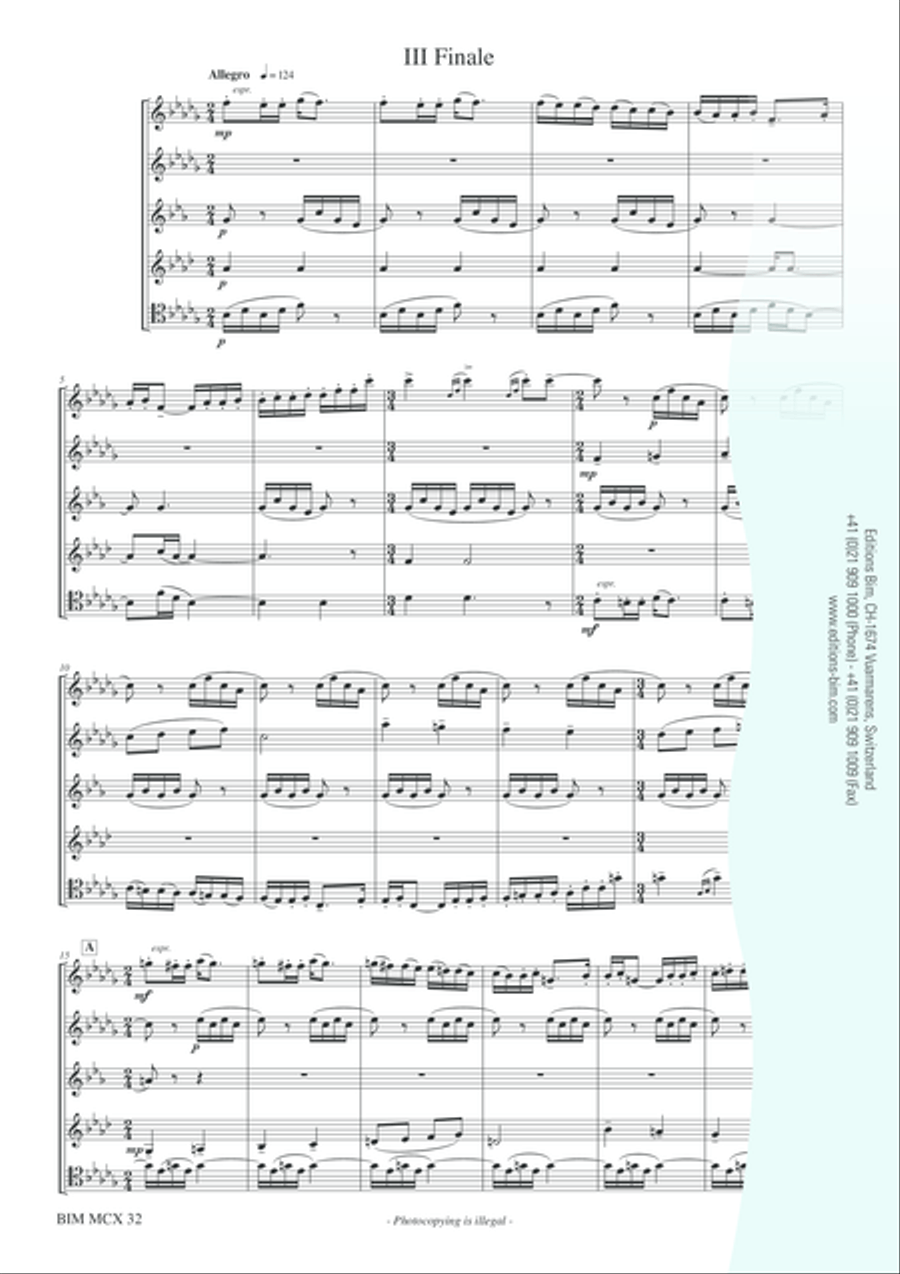 Omaggio a Verdi (1813-2003) Woodwind Quintet scores gallery preview page 14