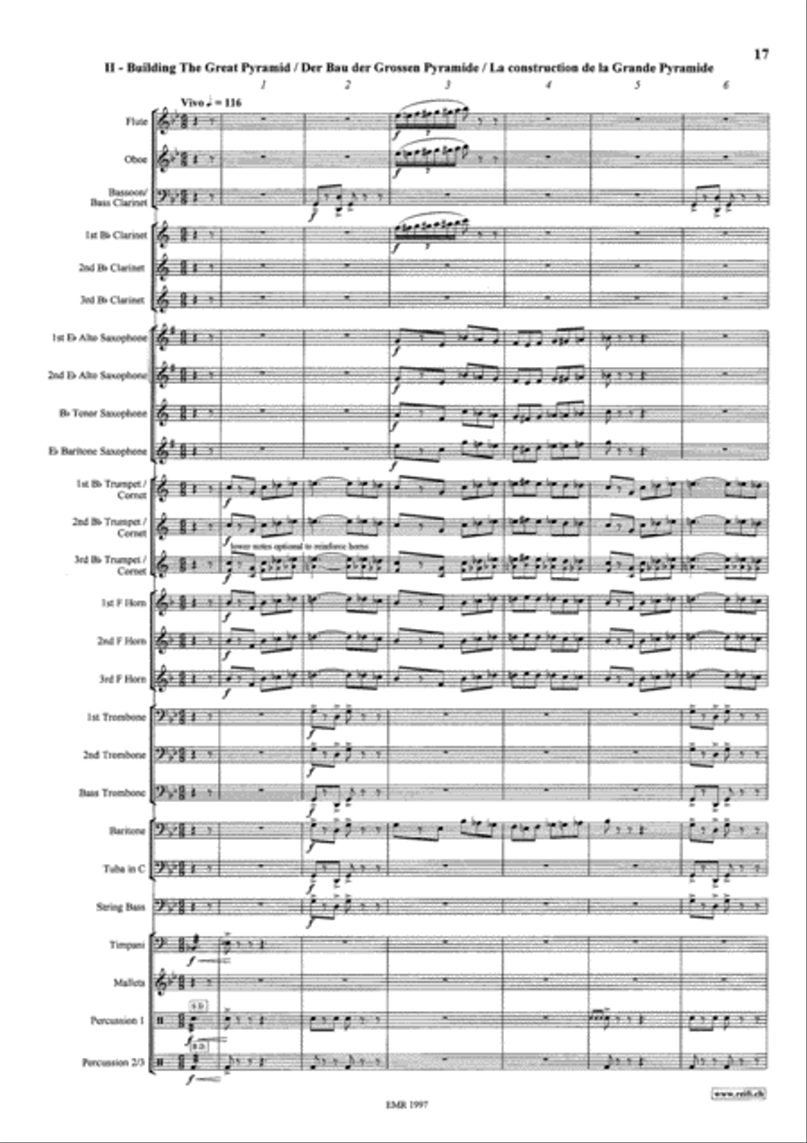 The Mysteries Of Egypt Concert Band scores gallery preview page 11