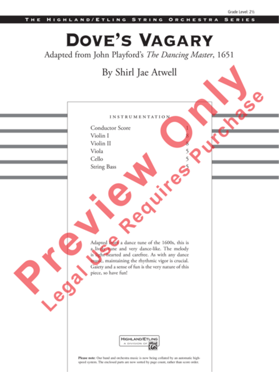 Dove's Vagary Dove's Vagary String Orchestra scores gallery preview page 2