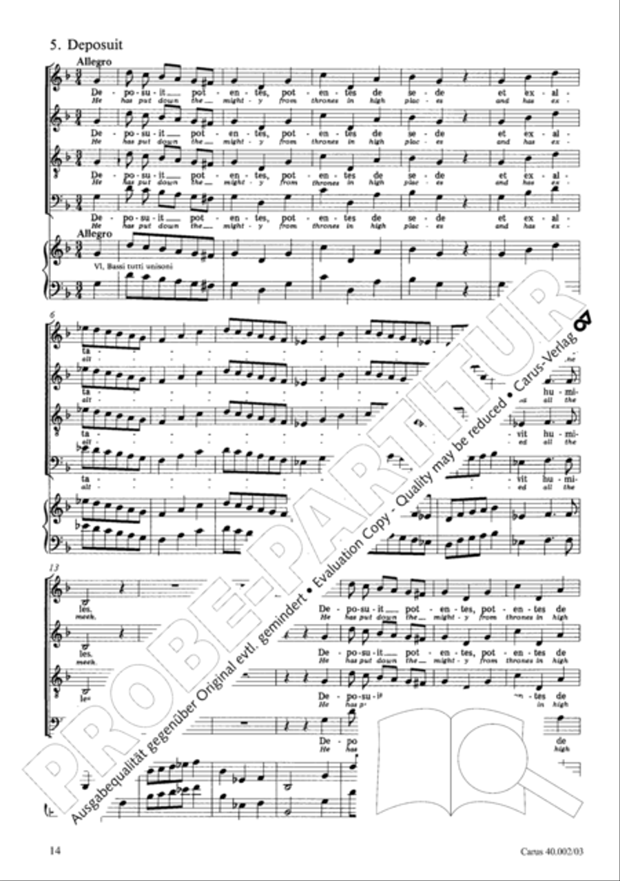Magnificat Magnificat SA scores gallery preview page 15