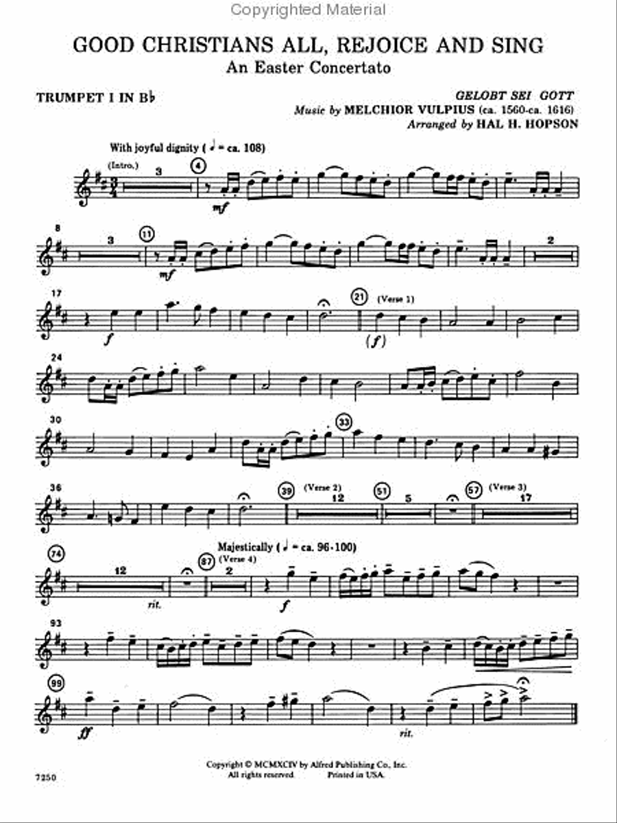 Good Christians All, Rejoice and Sing (An Easter Concertato) Choir scores gallery preview page 2