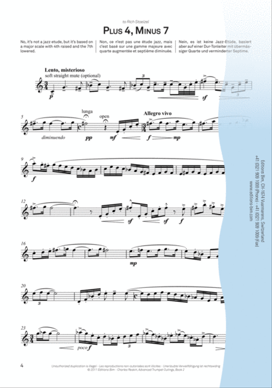 Advanced Trumpet Outings Book 2 Trumpet scores gallery preview page 2