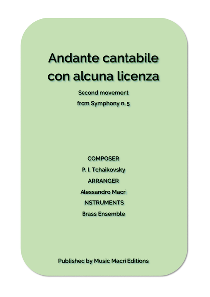Andante cantabile con alcuna licenza - Second movement from Symphony n. 5 image number null